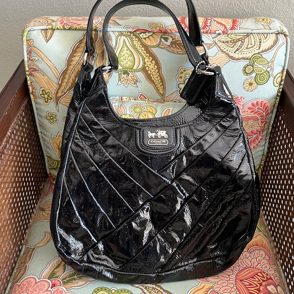 Coach patent leather bag